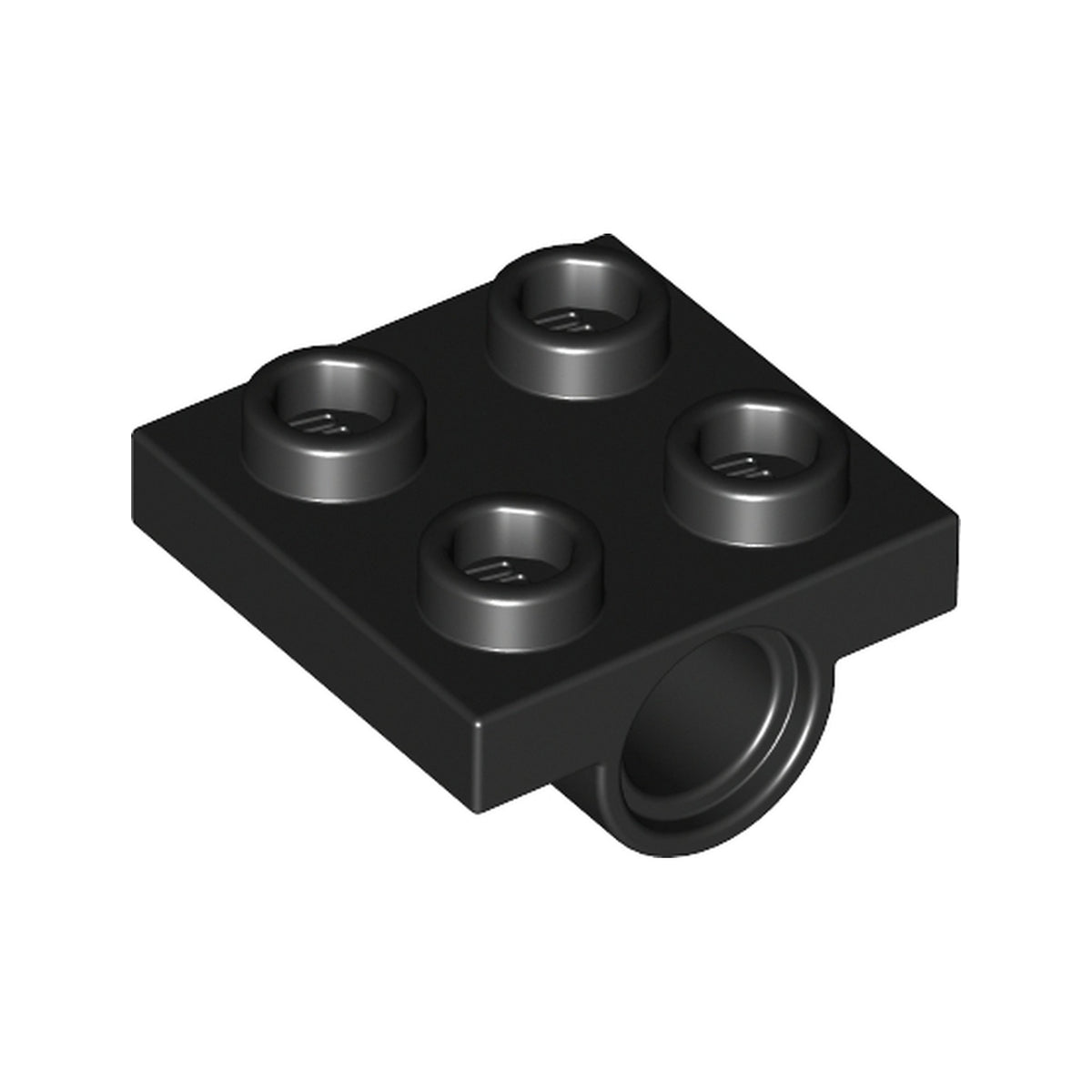 LEGO® Plate, Modified 2 x 2 with Pin Holes 2817 schwarz
