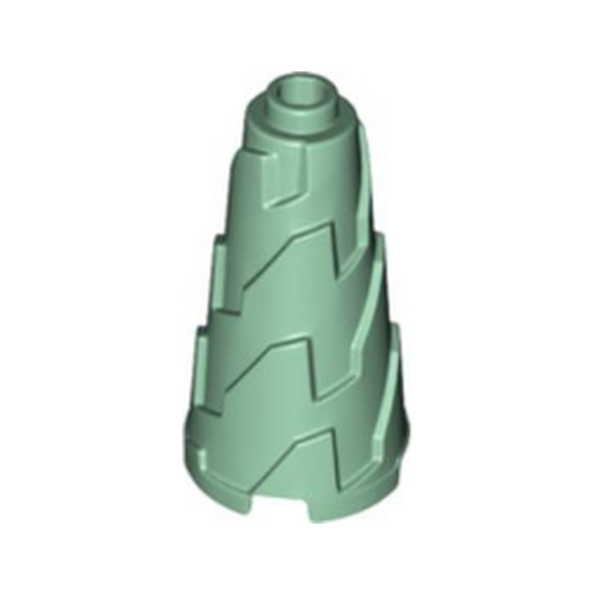 LEGO® Cone 2 x 2 x 3 Jagged - Step Drill 28598 sandgrün
