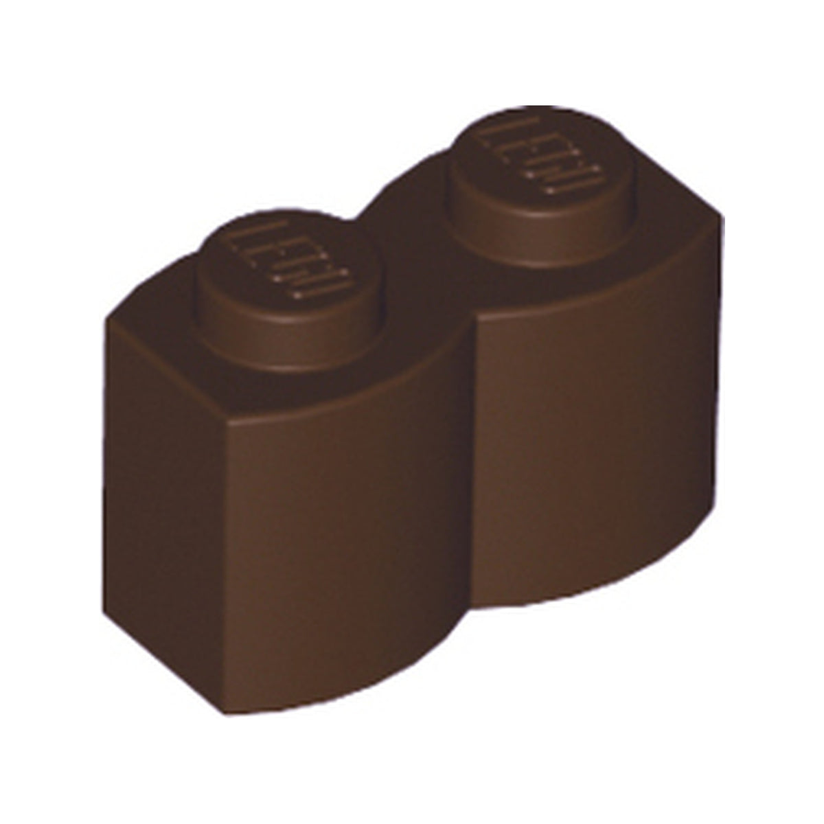 LEGO® Brick, Modified 1 x 2 with Log Profile 30136 dunkelbraun