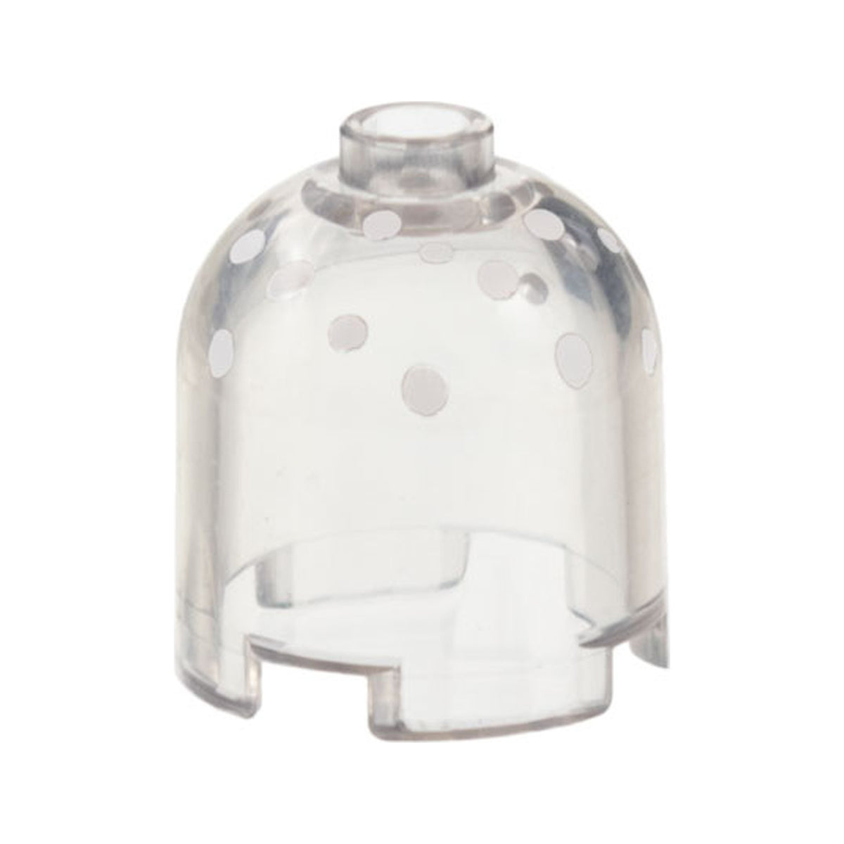 LEGO® Brick, Round 2 x 2 x 1 2/3 Dome Top with White Snow Spots Pattern 30151pb07 transparent