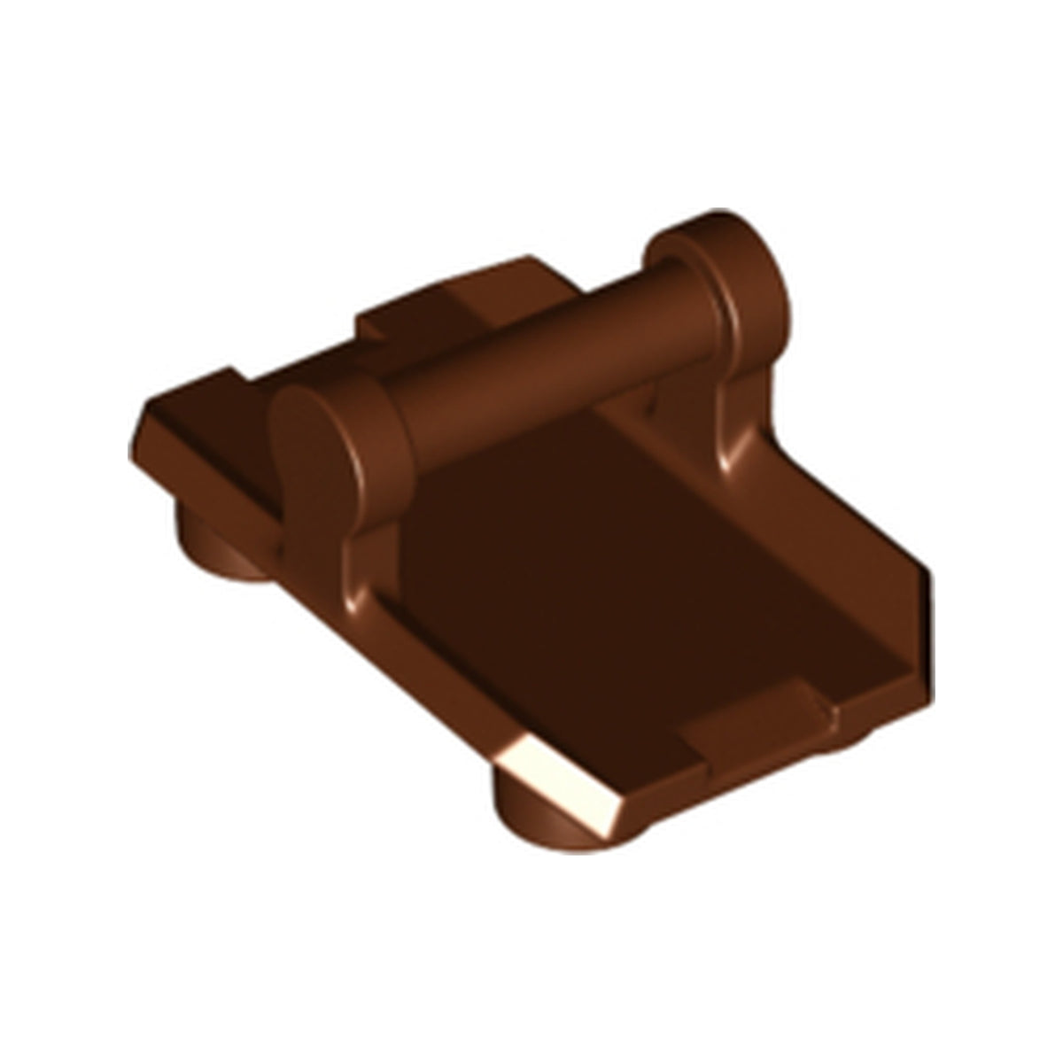 LEGO® Plate, Modified 2 x 3 Inverted with 4 Studs and Bar Handle on Bottom (Rocker Plate) 30166 braun