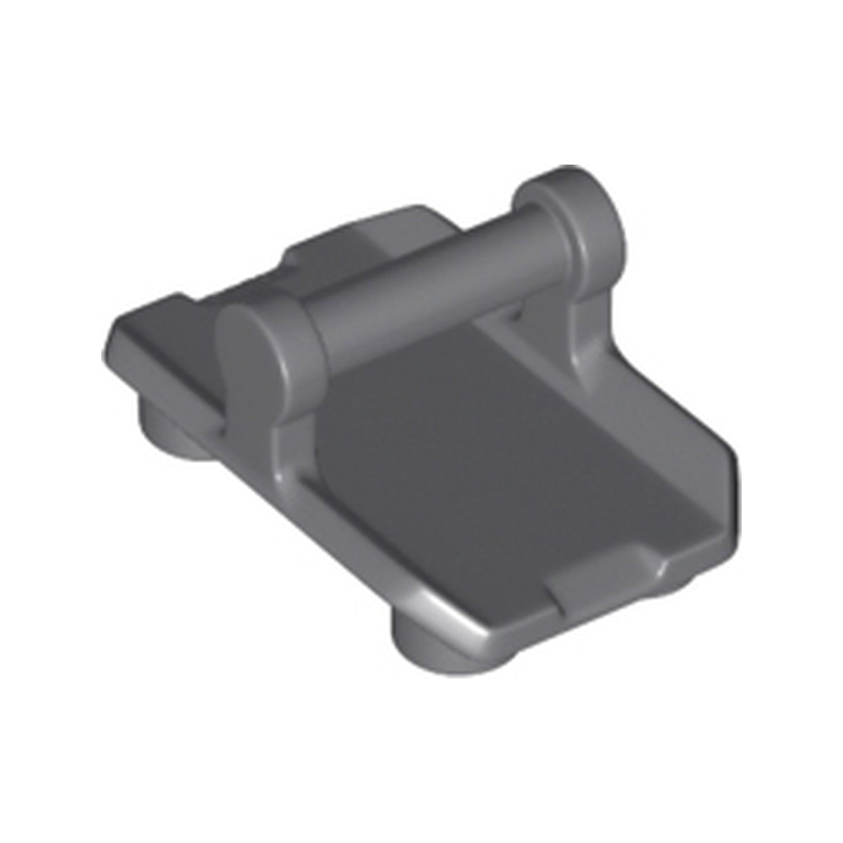 LEGO® Plate, Modified 2 x 3 Inverted with 4 Studs and Bar Handle on Bottom (Rocker Plate) 30166 dunkelgrau