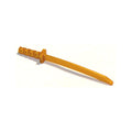 LEGO® Minifigure, Weapon Sword, Shamshir / Katana (Square Guard) with Uncapped Pommel and Hole in Hilt 30173b perlgold
