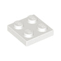 LEGO® Plate 2 x 2 3022 weiss