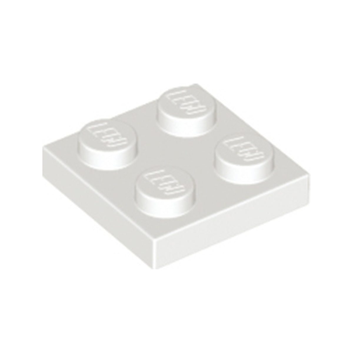 LEGO® Plate 2 x 2 3022 weiss