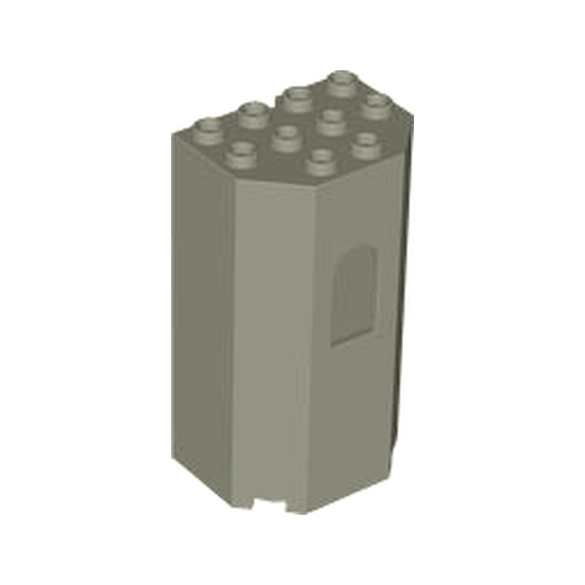 LEGO® Panel 3 x 4 x 6 Turret Wall with Window 30246 dunkelgrau (alt)