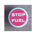 LEGO® Road Sign 2 x 2 Round with Clip with 'STOP FUEL' on Red Background Pattern (Sticker) - Sets 8206 / 8679 30261pb018 weiss