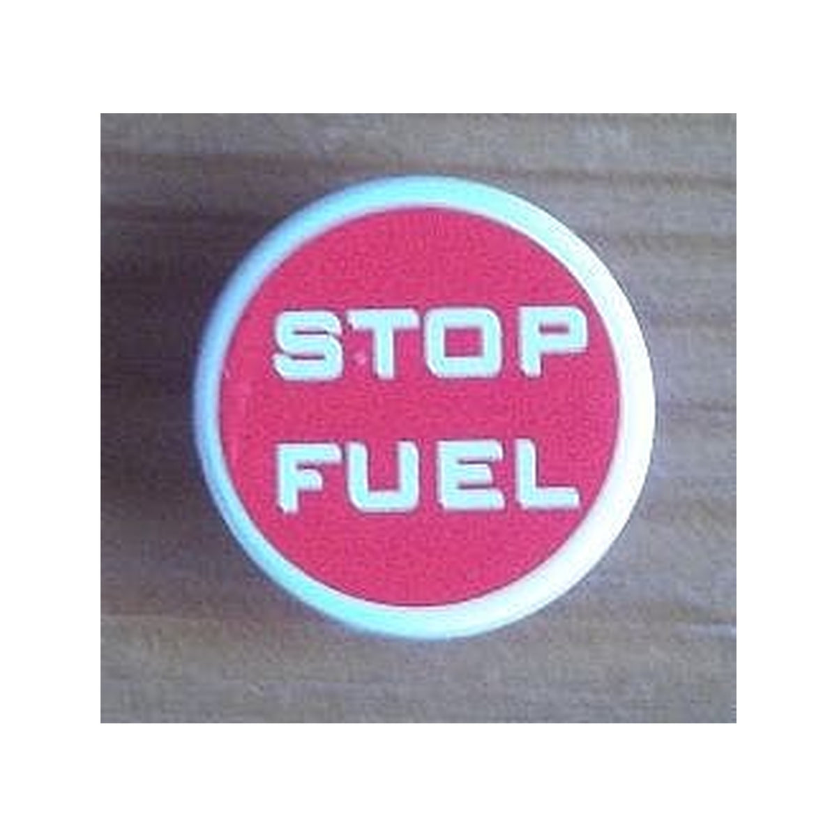 LEGO® Road Sign 2 x 2 Round with Clip with 'STOP FUEL' on Red Background Pattern (Sticker) - Sets 8206 / 8679 30261pb018 weiss