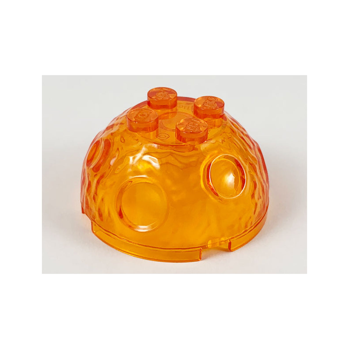 LEGO® Rock 4 x 4 Arctic Globe, Top 30286 transparent orange