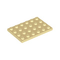 LEGO® Plate 4 x 6 3032 beige