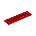 LEGO® Plate 2 x 8 3034 rot