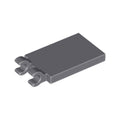 LEGO® Tile, Modified 2 x 3 with 2 Open O Clips 30350b dunkelgrau