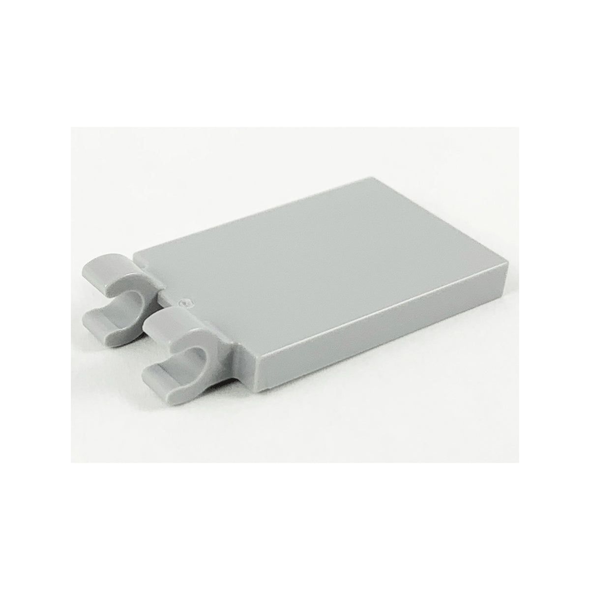 LEGO® Tile, Modified 2 x 3 with 2 Open O Clips 30350b hellgrau