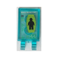 LEGO® Tile, Modified 2 x 3 with 2 U Clips with Body Scanner and Black Minifigure Pattern (Sticker) - Set 70704 30350cpb036 transparent hellblau