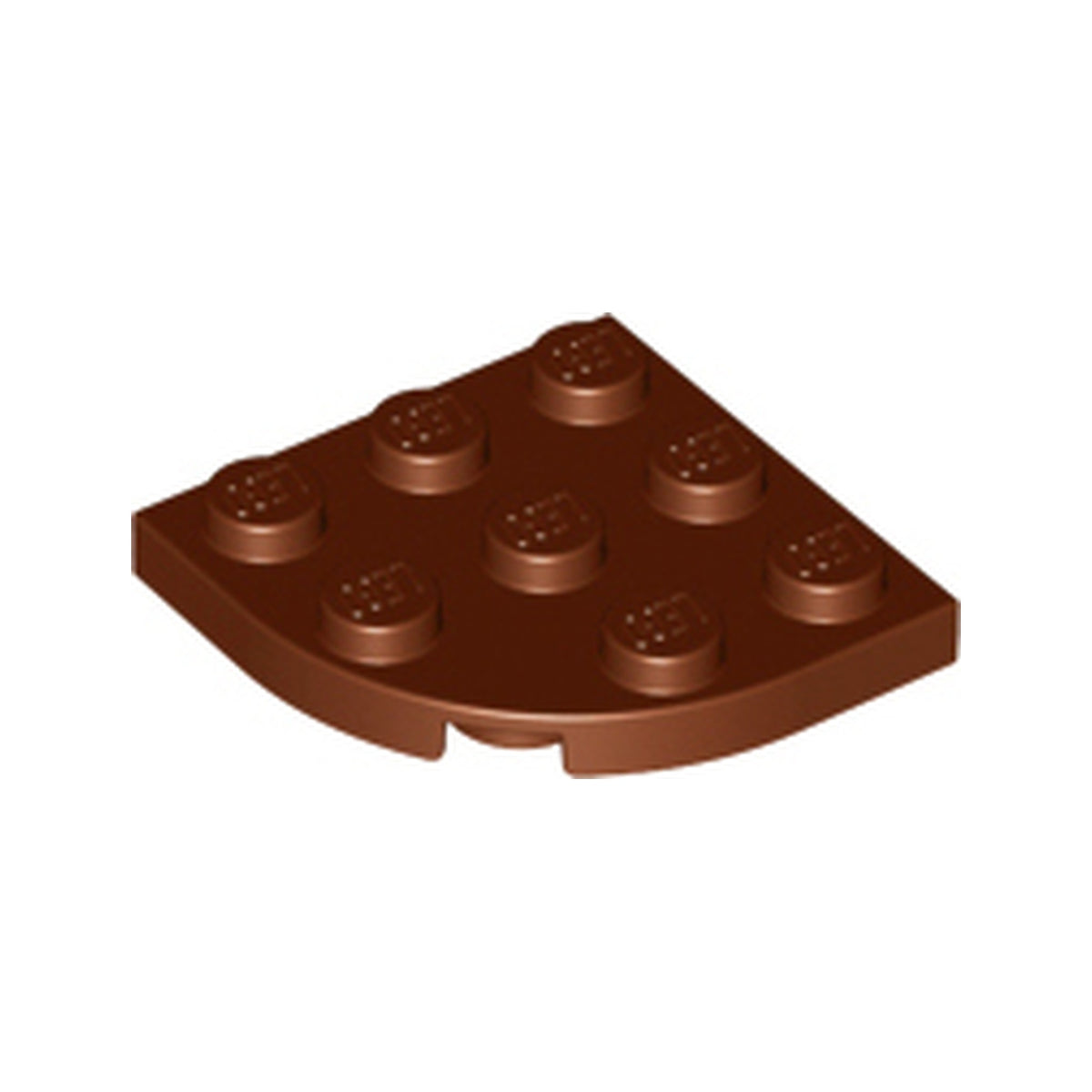 LEGO® Plate, Round Corner 3 x 3 30357 braun