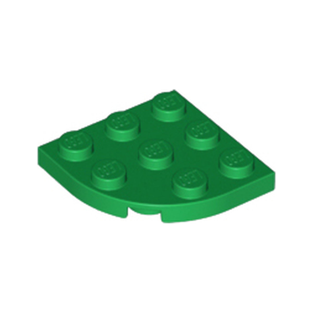 LEGO® Plate, Round Corner 3 x 3 30357 grün