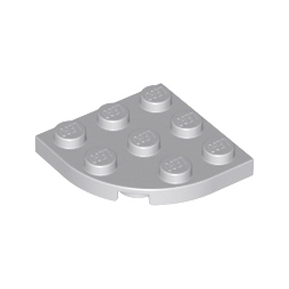 LEGO® Plate, Round Corner 3 x 3 30357 hellgrau