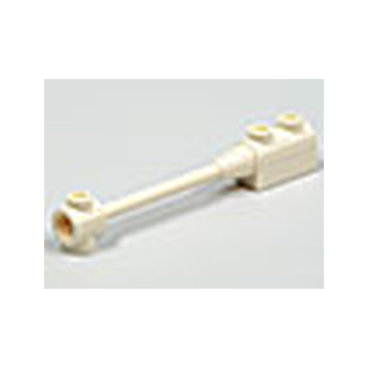 LEGO® Bar 1 x 8 with Brick 1 x 2 Curved Top End (Axle Holder Inside Small End) 30359b weiss