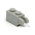 LEGO® Hinge Brick 1 x 2 Locking with 2 Fingers Vertical End 30365 hellgrau