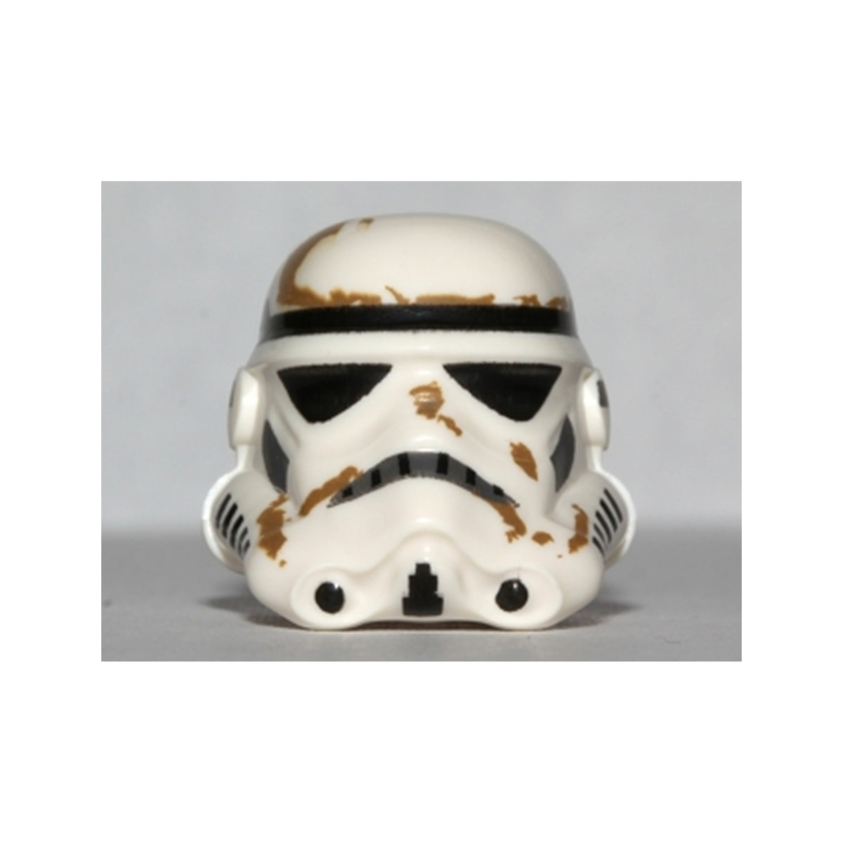 LEGO® Minifigure, Headgear Helmet SW Stormtrooper, 2 Chin Holes and Dirt Stains Pattern 30408pb03 weiss