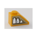 LEGO® Slope 45 2 x 1 with HP Mirror of Erised Ornament Pattern Model Right Side (Sticker) - Set 75954 3040pb022R hellorange