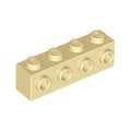 LEGO® Brick, Modified 1 x 4 with Studs on Side 30414 beige