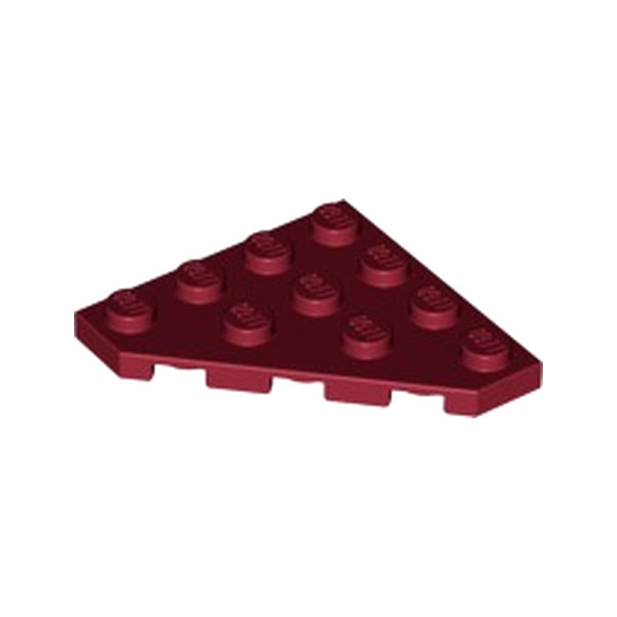 LEGO® Wedge, Plate 4 x 4 Cut Corner 30503 dunkelrot