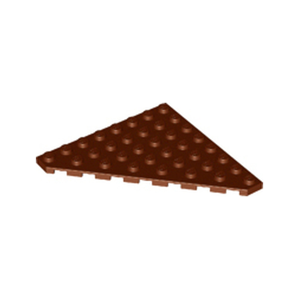 LEGO® Wedge, Plate 8 x 8 Cut Corner 30504 braun