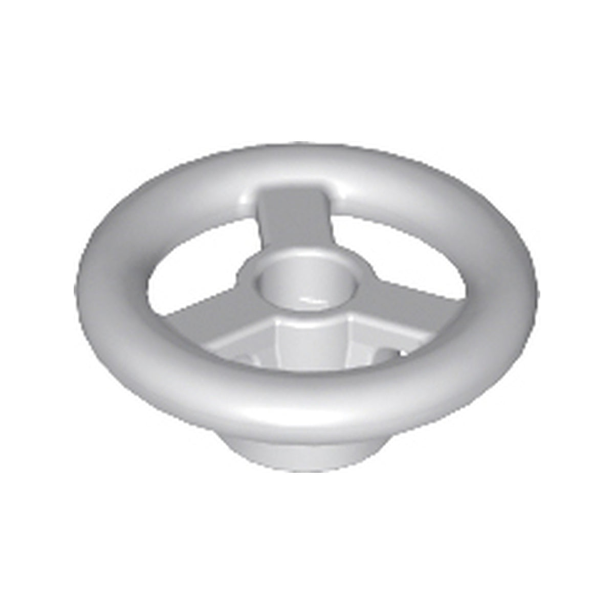 LEGO® Vehicle, Steering Wheel Small, 2 Studs Diameter 30663 hellgrau