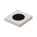 LEGO® Tile 2 x 2 with Black Circle Small Pattern 3068p17 weiss