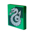 LEGO® Tile 2 x 2 with Silver Slytherin Crest on Dark Green Squares Pattern 3068pb2358 leuchtend grün