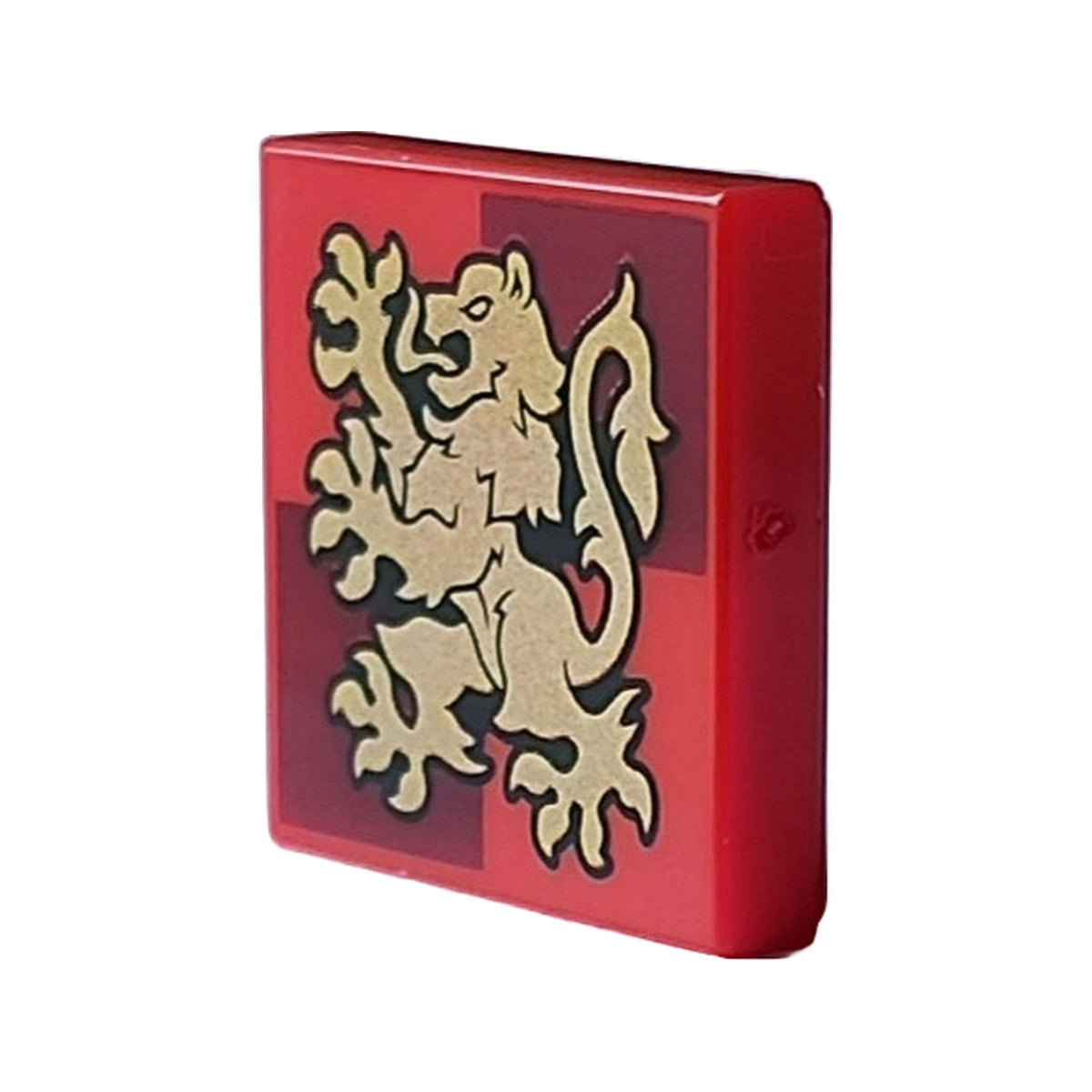 LEGO® Tile 2 x 2 with Gold Gryffindor Crest on Dark Red Squares Pattern 3068pb2359 rot
