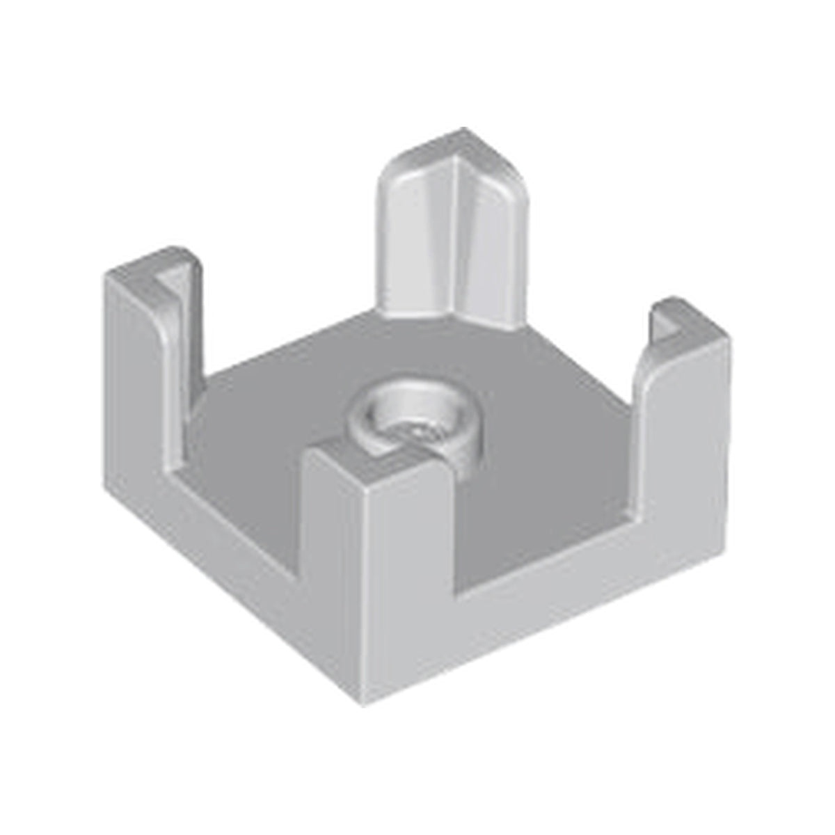 LEGO® Container, Box 2 x 2 x 1 Half with Stud and 4 Corner Supports 3131 hellgrau