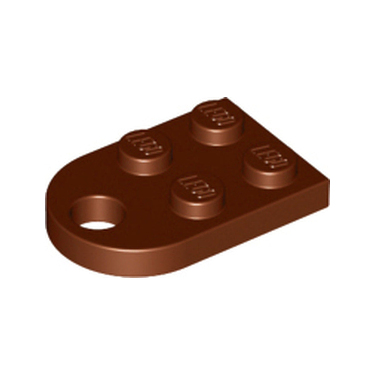 LEGO® Plate, Modified 2 x 3 with Hole 3176 braun