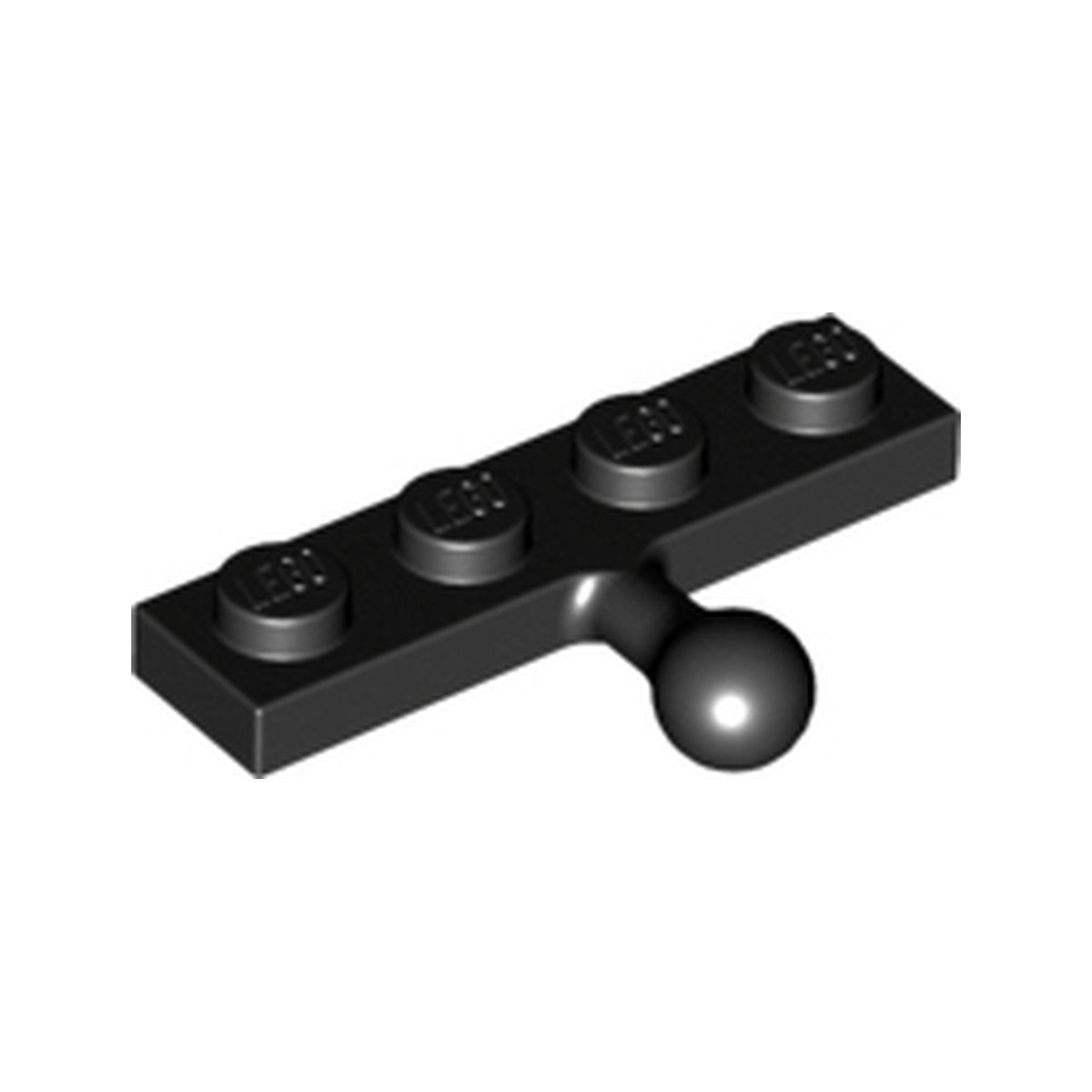 LEGO® Plate, Modified 1 x 4 with Tow Ball 3184 schwarz