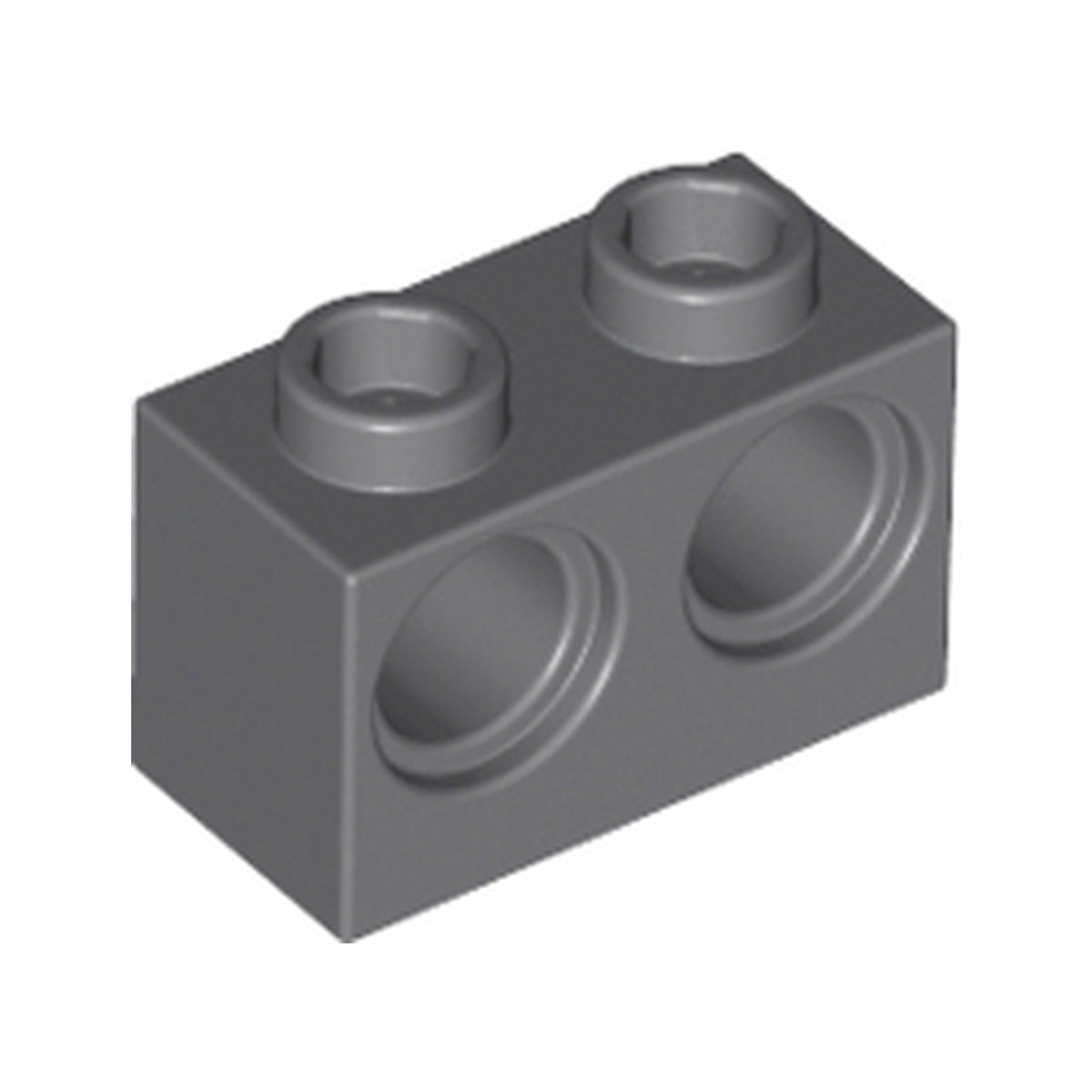 LEGO® Technic, Brick 1 x 2 with Holes 32000 dunkelgrau