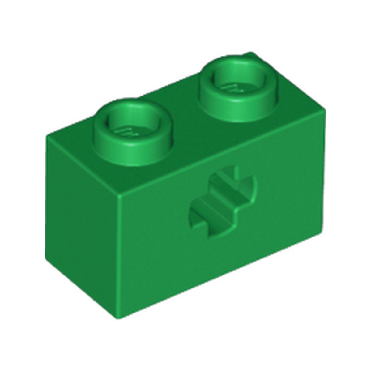 LEGO® Technic, Brick 1 x 2 with Axle Hole 32064 grün