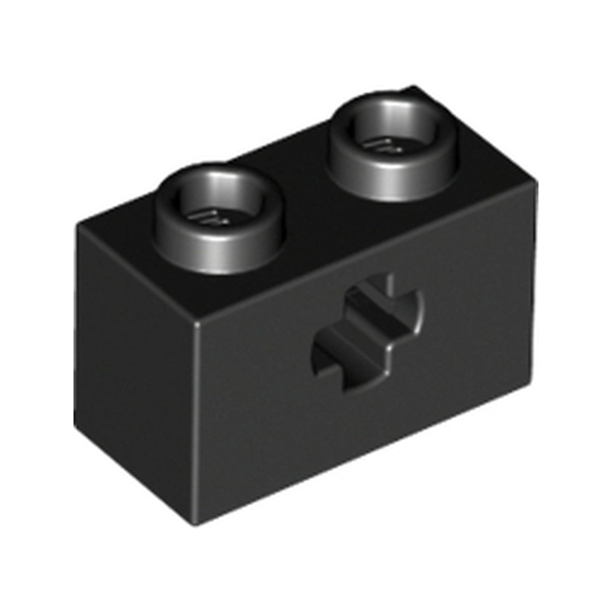 LEGO® Technic, Brick 1 x 2 with Axle Hole 32064 schwarz