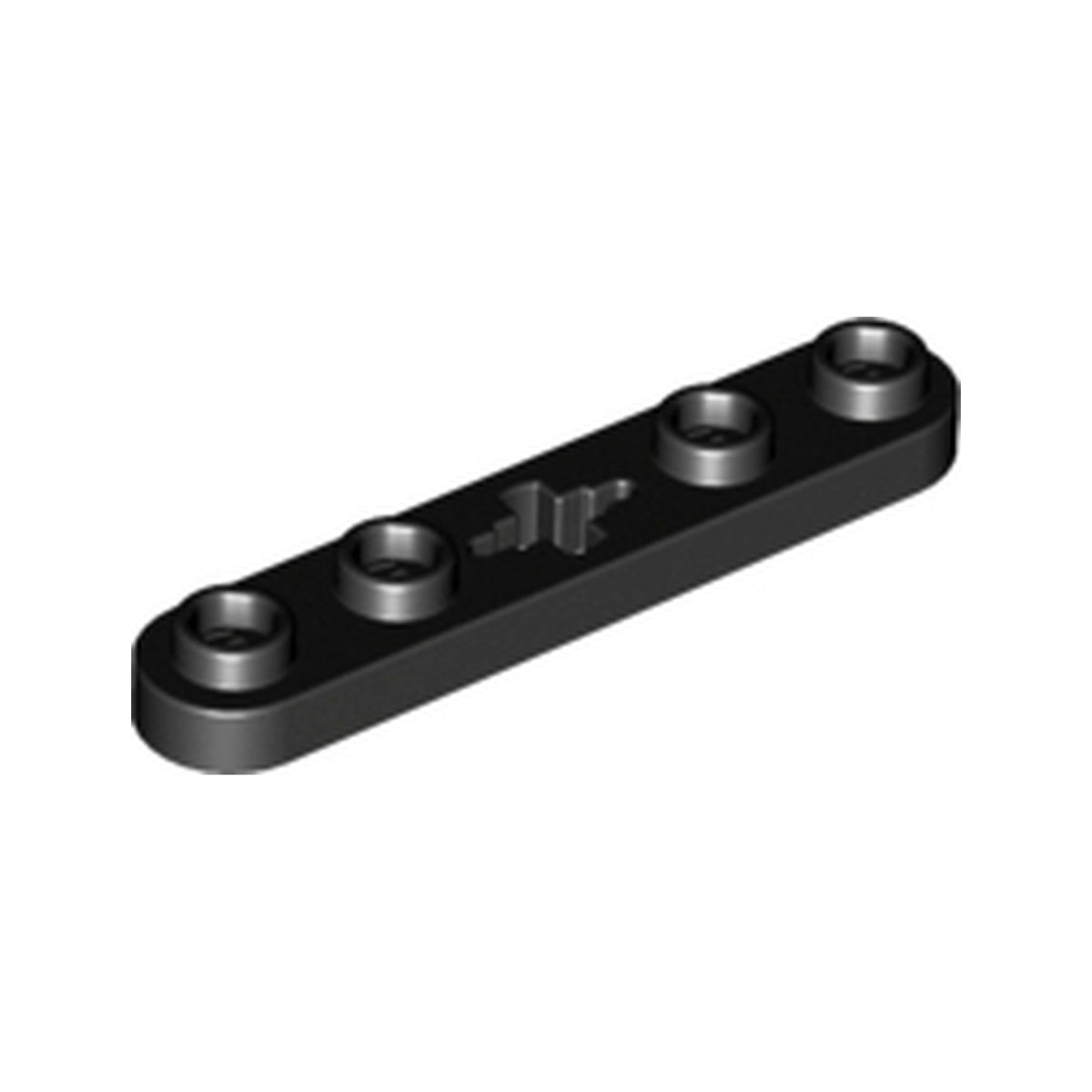LEGO® Technic, Plate 1 x 5 with Smooth Ends, 4 Studs and Center Axle Hole 32124 schwarz