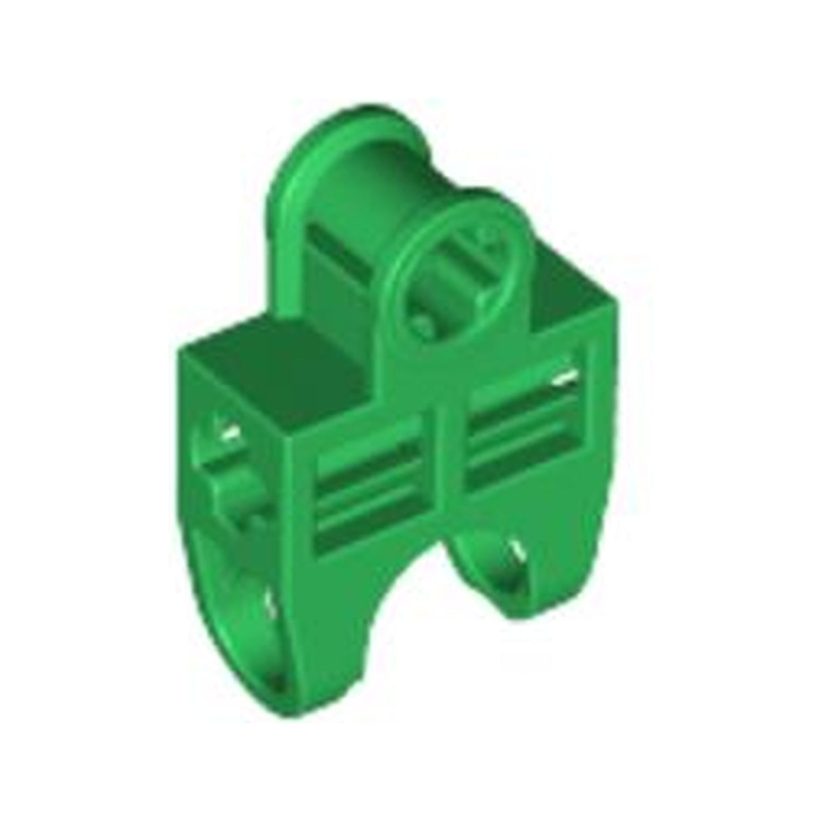 LEGO® Technic, Axle Connector 2 x 3 with Ball Joint Socket - Open Sides, Angled Forks with Closed Axle Holes 32174 grün