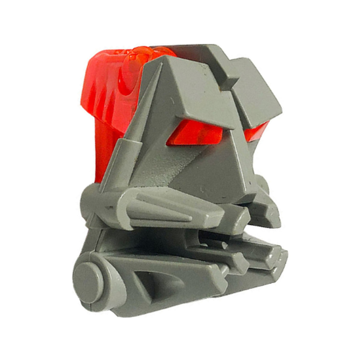 LEGO® Bionicle Head Connector Block 3 x 4 x 1 2/3 with Trans-Neon Orange Eye / Brain Stalk (32553 / 32554) 32553c04 hellgrau (alt)