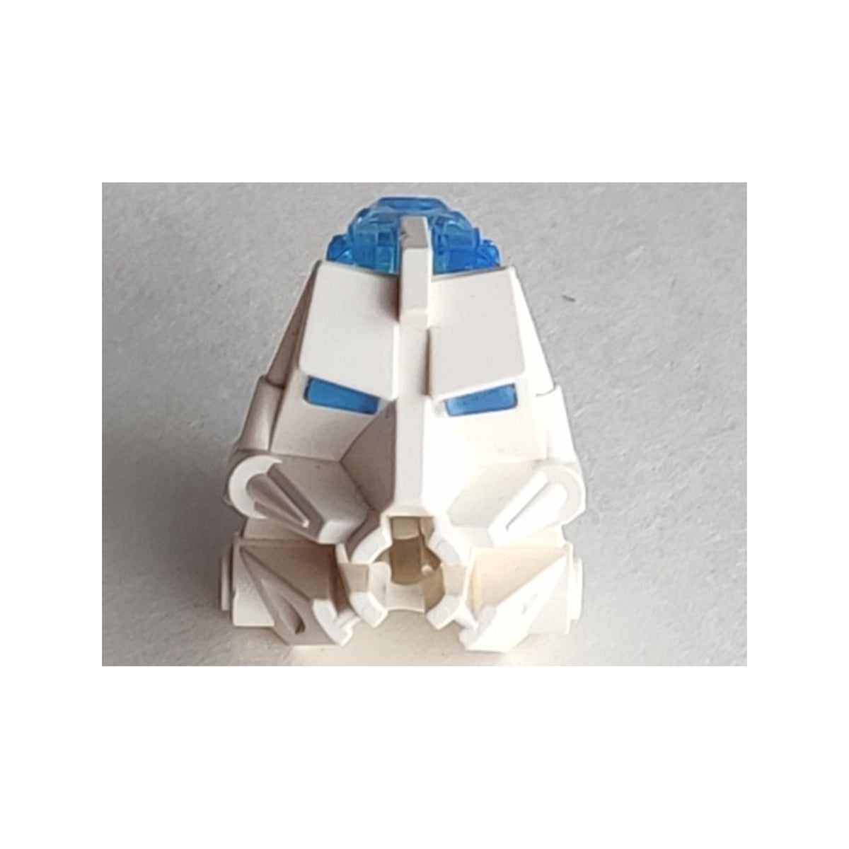 LEGO® Bionicle Head Connector Block 3 x 4 x 1 2/3 with Trans-Medium Blue Eye / Brain Stalk (32553 / 32554) 32553c05 weiss