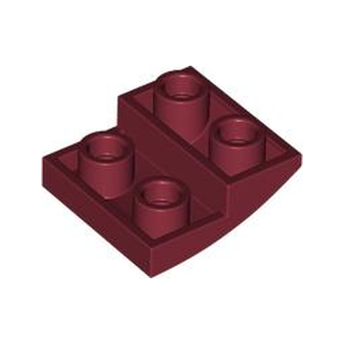 LEGO® Slope, Curved, Inverted 2 x 2 x 2/3 32803 dunkelrot