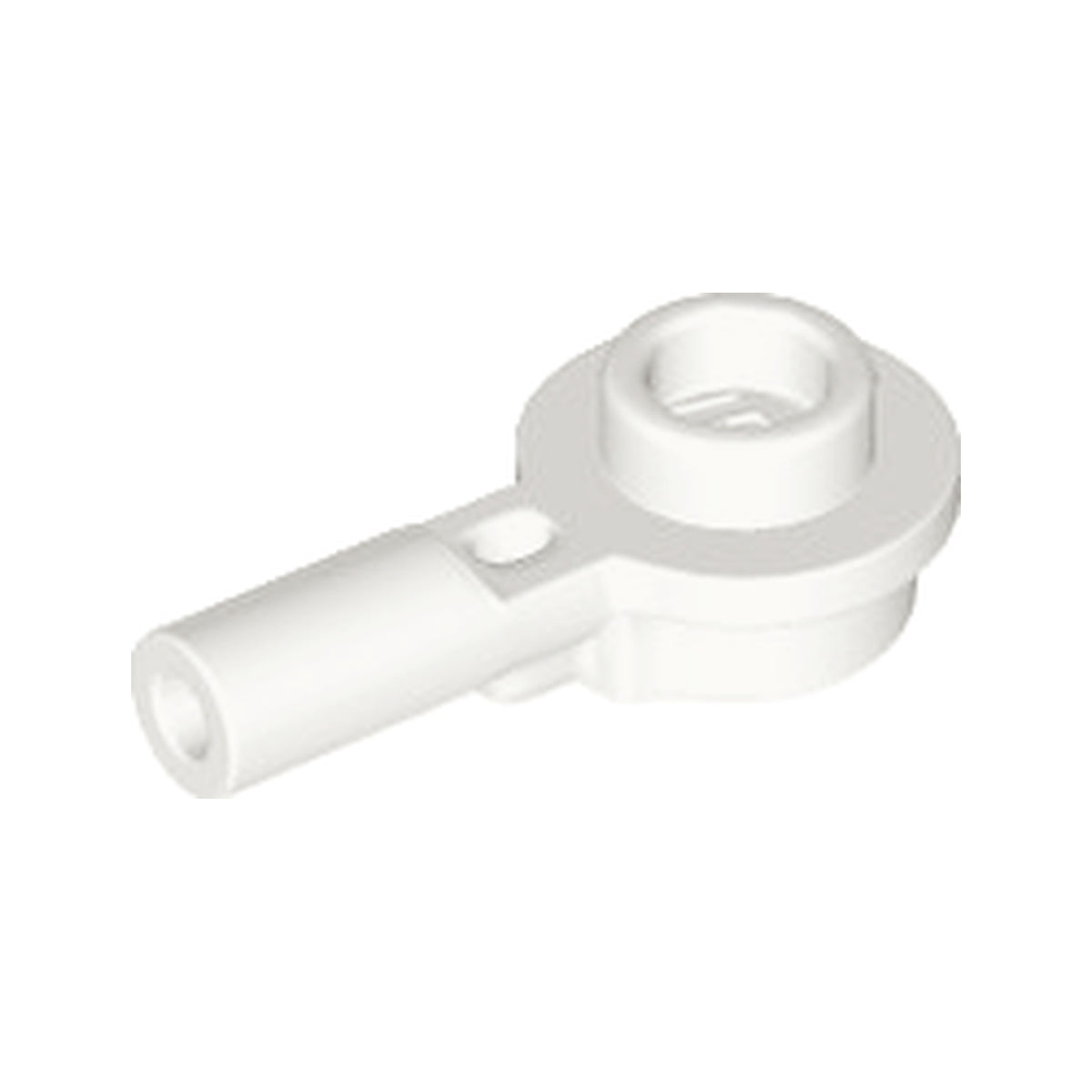 LEGO® Bar   1L with 1 x 1 Round Plate with Hollow Stud 32828 weiss
