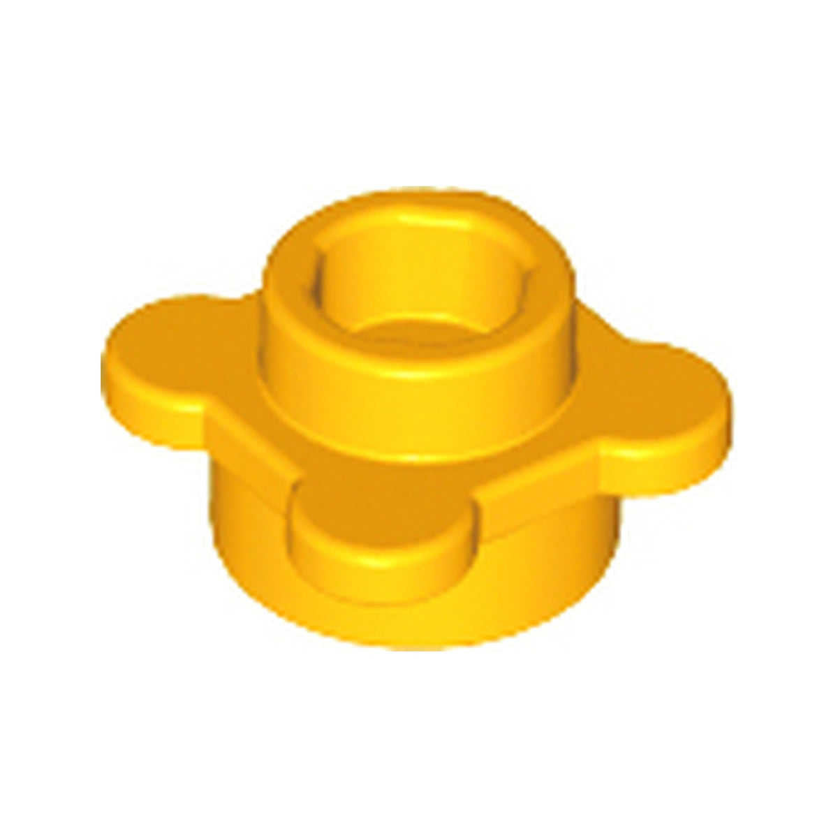 LEGO® Plate, Round 1 x 1 with Flower Edge (4 Knobs / Petals) 33291 hellorange