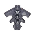 LEGO® Minifigure, Weapon Axe Head, Double with Spikes, Bar Holder, and 3 Hollow Studs 33760 perldunkelgrau