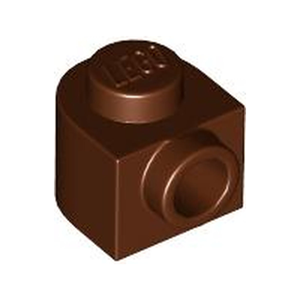 LEGO® Brick, Round 1 x 1 x 2/3 Half Circle Extended with Stud on Side 3386 braun