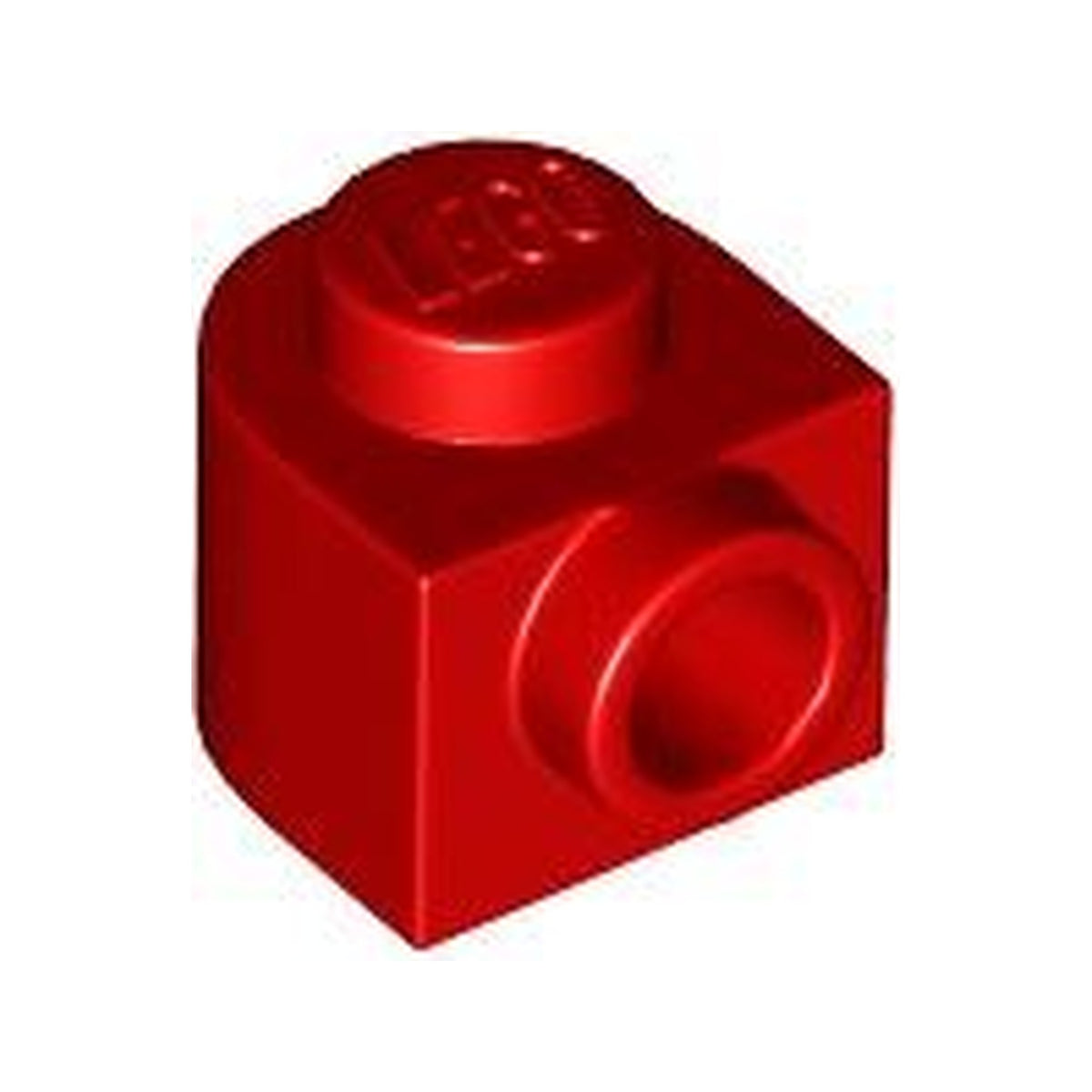 LEGO® Brick, Round 1 x 1 x 2/3 Half Circle Extended with Stud on Side 3386 rot