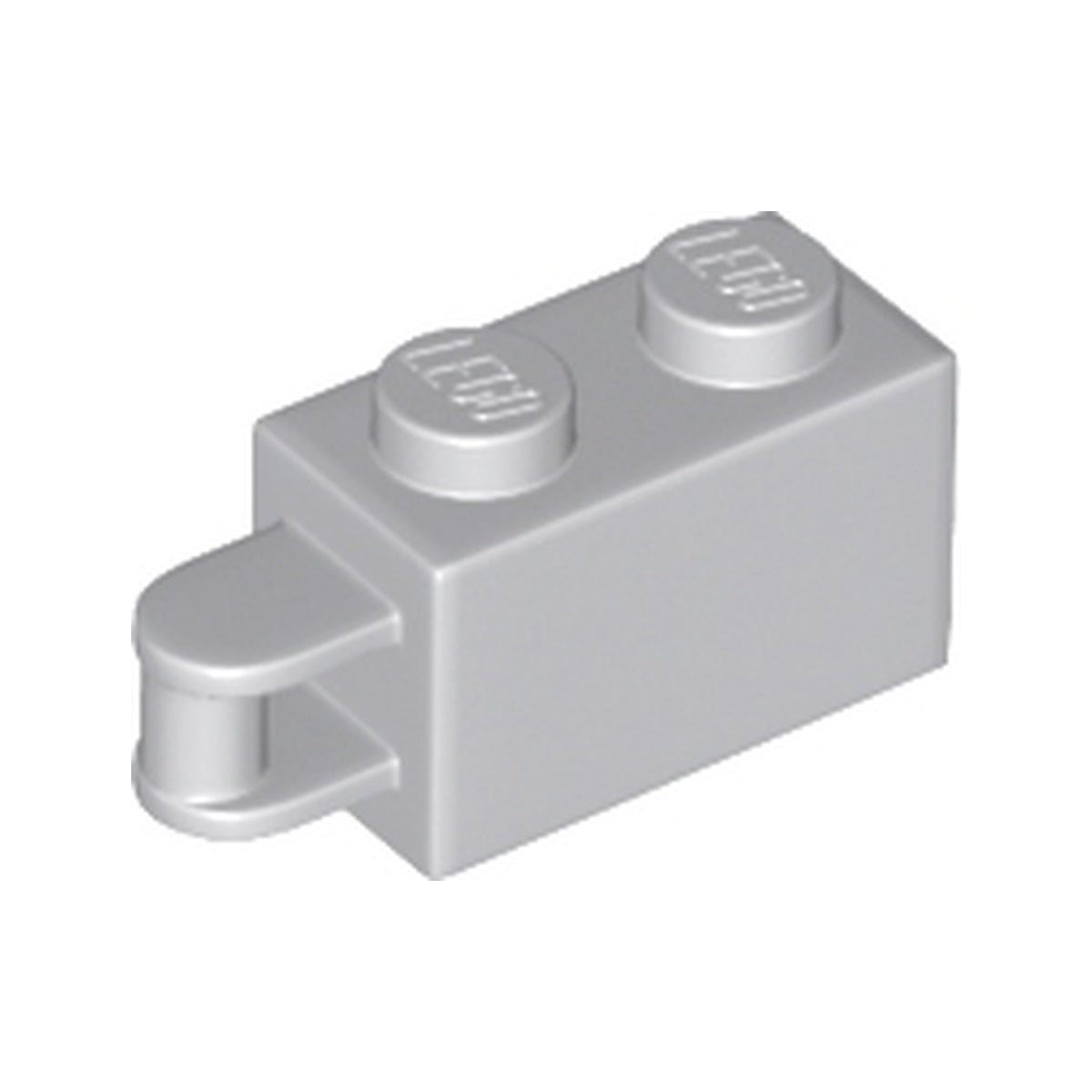 LEGO® Brick, Modified 1 x 2 with Bar Handle on End - Bar Flush with Edge 34816 hellgrau