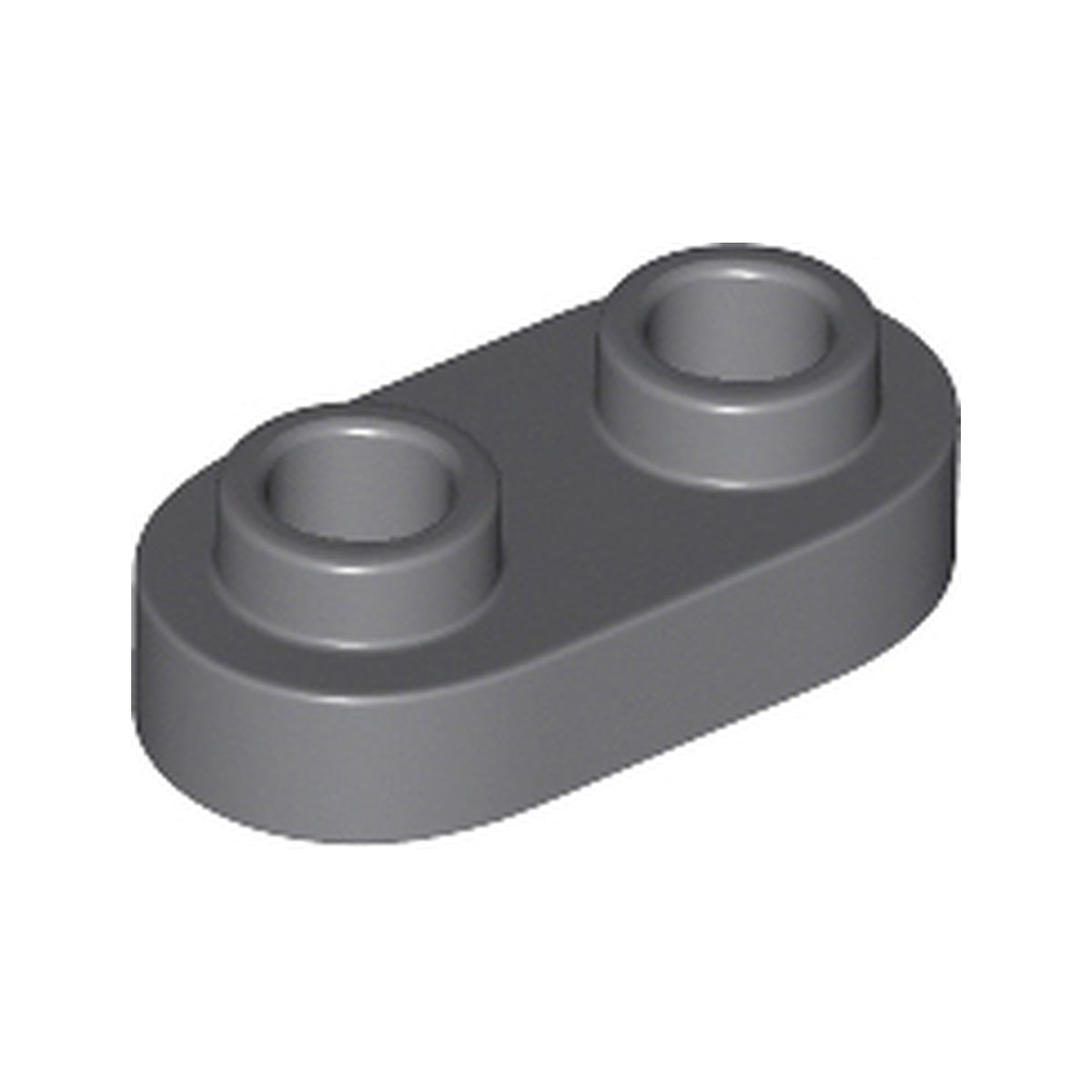 LEGO® Plate, Round 1 x 2 with Open Studs 35480 dunkelgrau